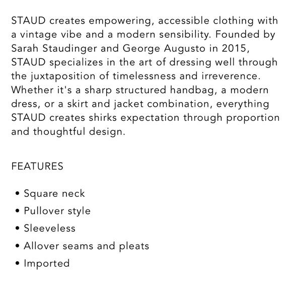 STAUD White Textured Mini Dress - Picture 6 of 6